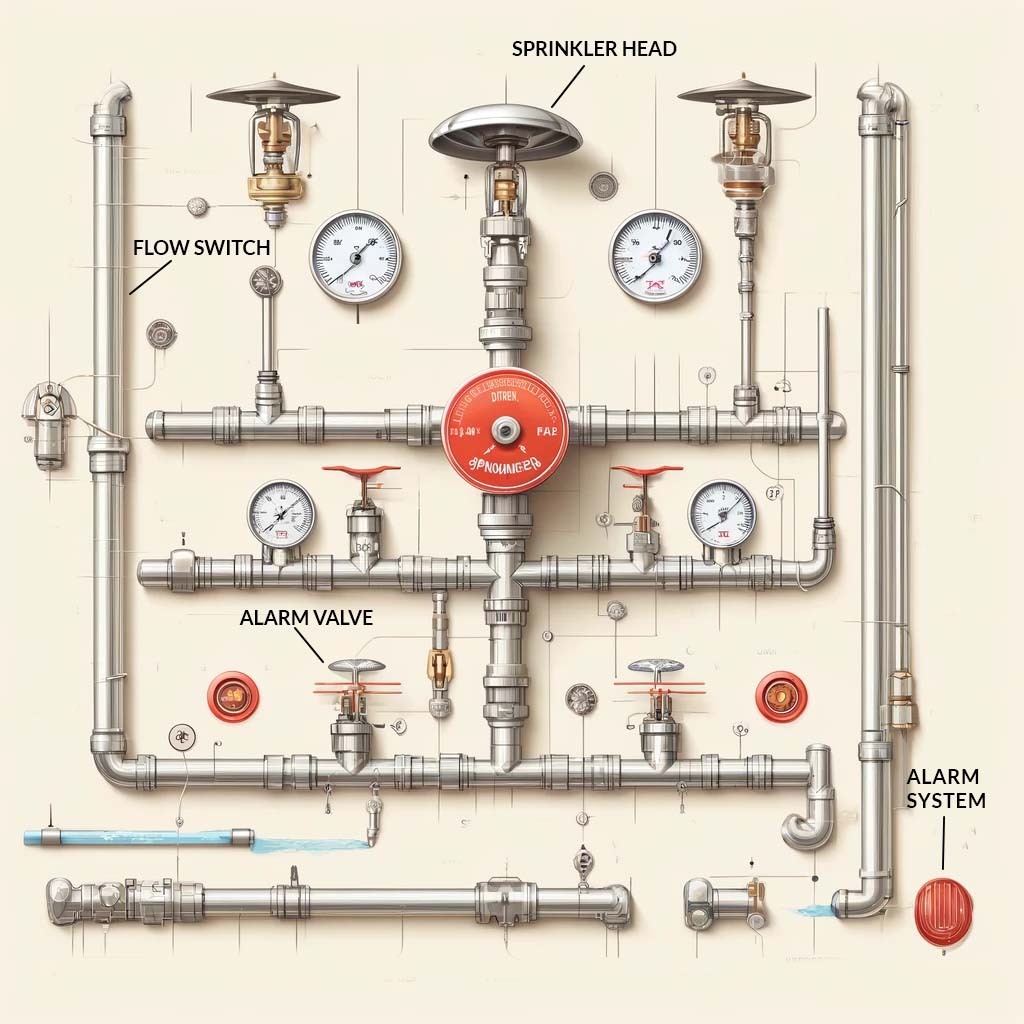 Fire Sprinkler System Schematic Drawing Fire Sprinkler System Schematic Drawing